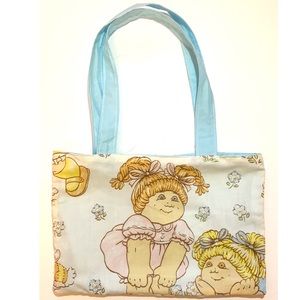 Vintage Cabbage Patch Kids Fabric Tote Bag purse